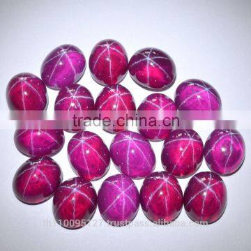 109.50 Ct Ruby Star Sapphire 6 Rays Lab Created Stone