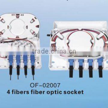 4 fibers fiber optic socket