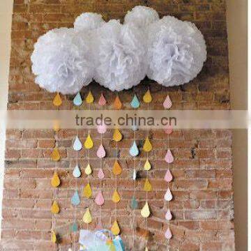 wedding artificial paper flower ball Pom Poms Flower Balls