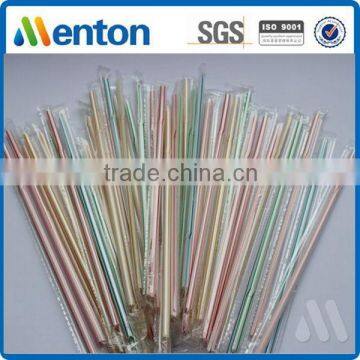 Yiwu factory hot sale striped acrylic water bottle flexible straw wrap film