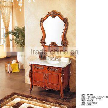 QY-G13172 Modern Factory Directly Solid Wood Bathroom Cabinet photo-4
