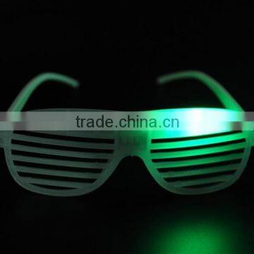 Plastic Colorful Shutter Shades Glasses Party Flashing LED Glasses