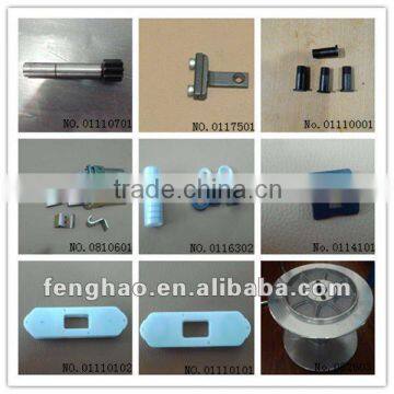 Muller parts--(shaft,pulley,roller holder,reed,needle seat,block ,beam)