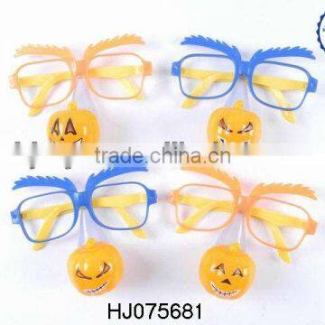 Flashing pumpkin nose glasses ,LED eyeglasses toys ,funny toys glasses