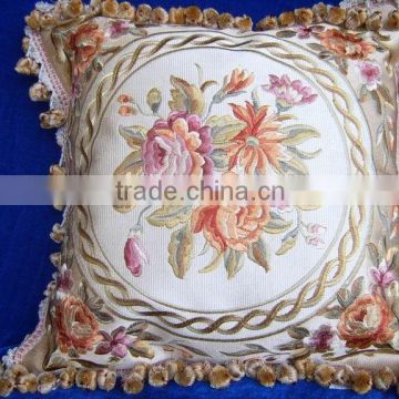 High grade artificial silk imitate aubusson sofa cushion