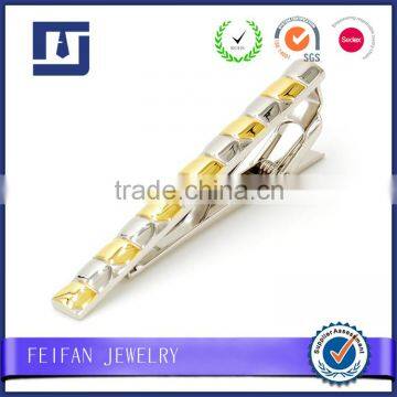 Stainless Steel Gold Plating Metal Blank Tie Clips