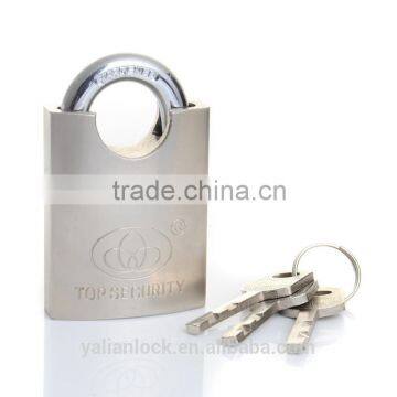 Heavy Duty Shackle Protected Disc Mechanism Nickel Plated Padlock