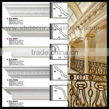 Easy installation painted grade polyurethane cornice Mouldings cornice moulding