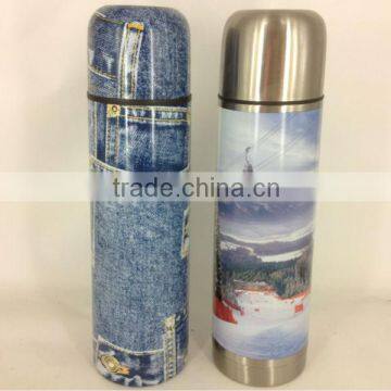 keep hot and cool stainless steel vacuum bullet type flask with body gas dyer