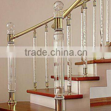 Clear Bubble Crystal Stair Railing Home Indoor Decoration Stair Railing