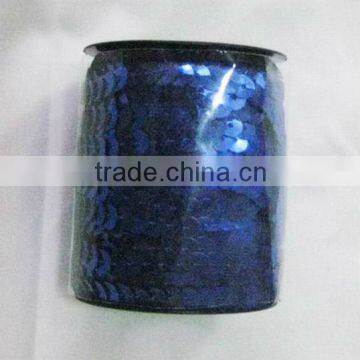 HOT SALE Blue Foil PVC Sequin ribbon String cord