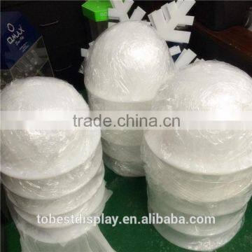 Customized color acrylic clear plastic dome lids white dome cover