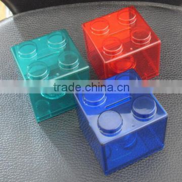 Promotional Gift Logo Printing Plastic Building Blocks Money Saving Box