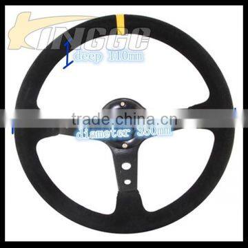 Hot Selling Universal Suede Steering Wheel photo-2