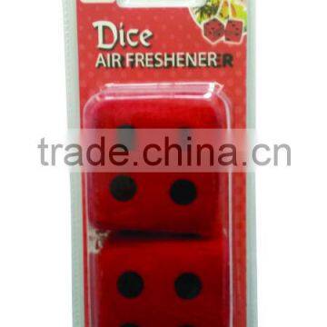 2pcs red dice car air freshener