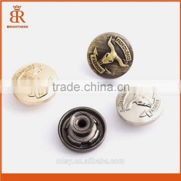 Fashion garment metal button womens clothing sewing buttons shank buttons