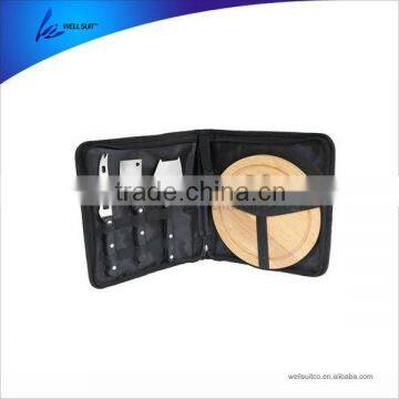 high grade cheese gadget set of 4pcs with wooden cutting board