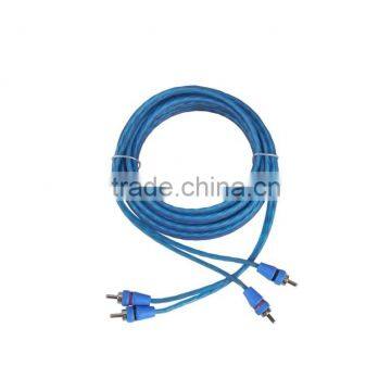 Great Sound Quality RCA wire noise rejecting for coaxial construction high shielded RCA cables 15mm