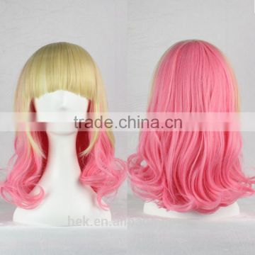 wholesale extra wave hair wig with fringe synthetic wig body wave