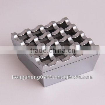 Fashionable Design Zinc Alloy Silver Plated Ashtray In Bulk Price