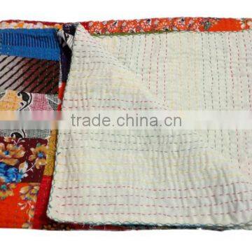 RTHKG-69 Printed Vintage Patchwork Kantha Bedspread For Children's Manufactrers