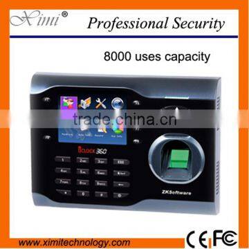 Linux system mi-fare card reader 3.5 inch TFT color screen TCP/IP Iclock360 fingerprint reader time attendance