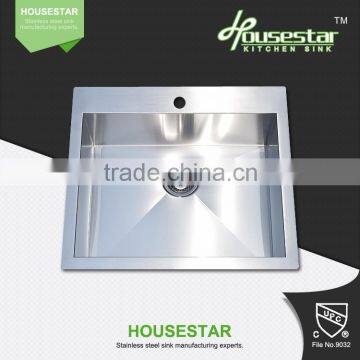 Cupc Aluminum Heat Sink Stainless Steel Handmade Single Bowl Sink Topmount Single Bowl Kitchen Sinks With Grid and Strainer photo-2