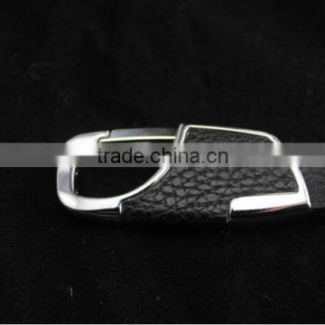 Man's New Design Leather Keychain/fashion Leather Metal Keychain photo-3