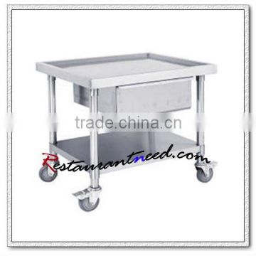 S060 Stainless Steel Mobile Bench With 3 Drawers