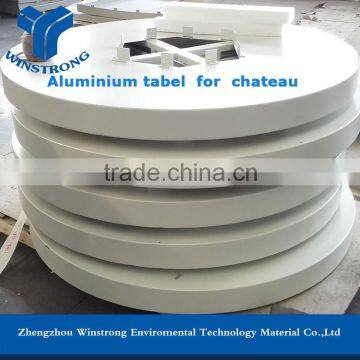Aluminum table for chateau