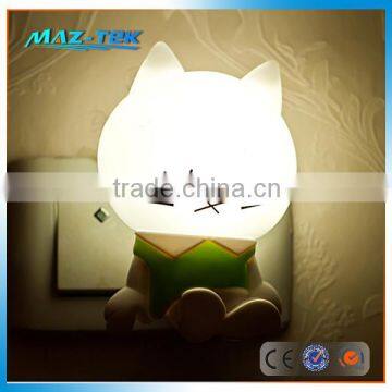 Motion sensor color LED light baby night light