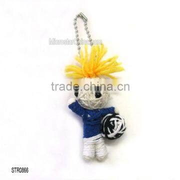 STR0866 Chain Yellow Handmade Voodoo Doll