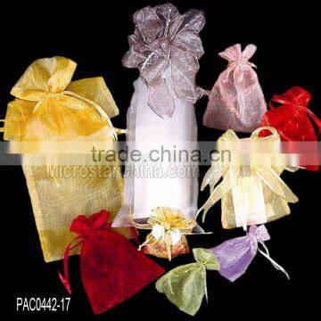 Cheap custom organza wine pouch