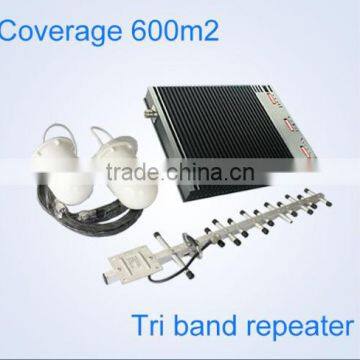 GSM Cell Amplifier, Cellular Booster Tri band 900 1800 3G 2G 3G 4G Signal Booster GSM DCS WCDMA Tri-band Gsm Repeater