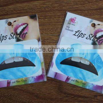 2016 best seller eco-friendly high quality fashion temporary lip tattoo lipstick