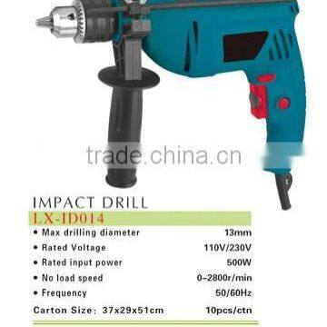 13mm impact drill/ electric impact drill / power tools 500w impact drill