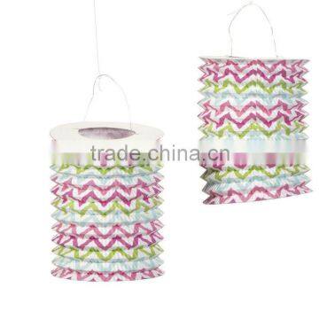 Pastel Bright CHEVRON PAPER LANTERNS Wedding Decoration Party Reception Decor