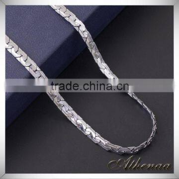 Platinum Plated Fashionable New Design Chunky Necklace Jewelry photo-3