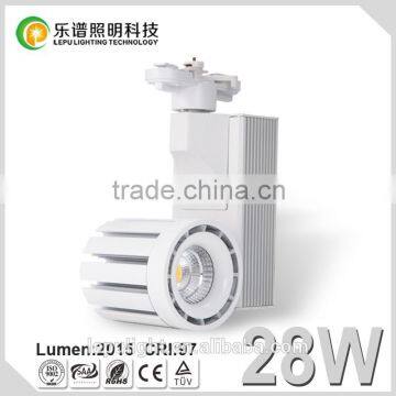 Led Spot Track Lights 28W Cob Led Track Light Dimmable Ra87 110V/220V Led Track Rail Lights Shenzhen Factory photo-2