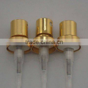 Different size gold aluminium perfume crimp pump for perfume bottle