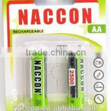 Naccon AA 1.2V ni-mh rechargeable battery factory fd