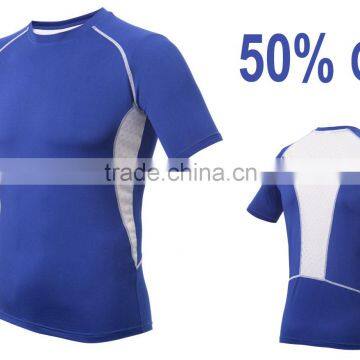 Custom design sports wear latest model running dri fit men's t shirt