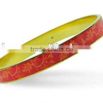 Gold plated and heat printing bangle