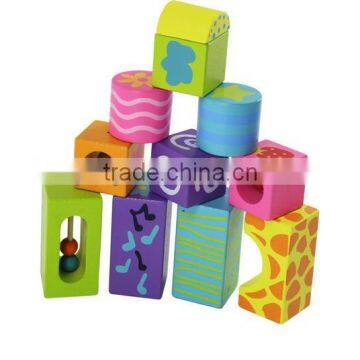 Wooden building block toy