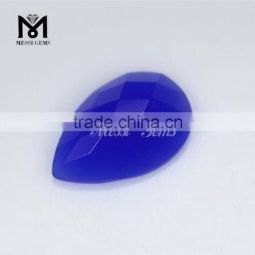 Wholesale high quality flat back checker pear cut cheap glass beads