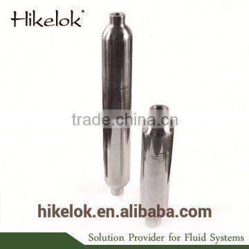 SS 316L 304L 5000 psi double ended 1/8 1/8" female NPT high pressure sample cylinders