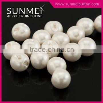 Acrylic Plastic Sew on Faux Pearl Beads in Bulk