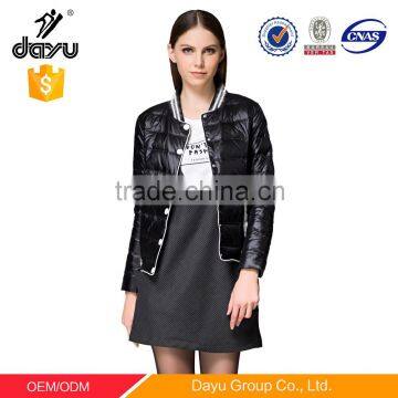 Satin bomber jacket winter women motorcycle jackets half jackets for women