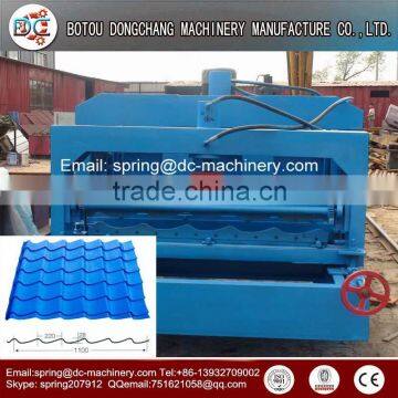 Used Metal Roof Panel Roll Forming Machine , Color Coating Steel Forming Machine photo-2