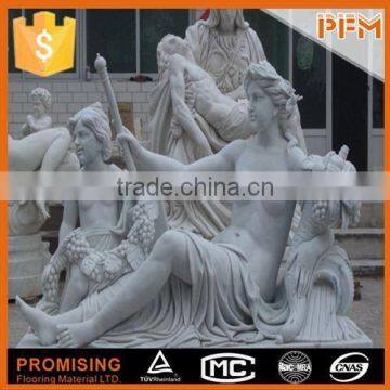 China factory price natural stone hand-craved wall marble sculpture